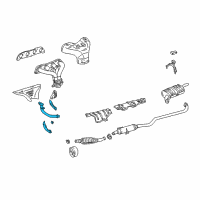 OEM 2002 Toyota Corolla Front Pipe Diagram - 17410-0D010