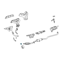 OEM 1998 Toyota Corolla Front Pipe Clamp Diagram - 90080-46225