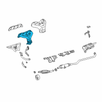 OEM Toyota Corolla Exhaust Manifold Diagram - 17104-22010