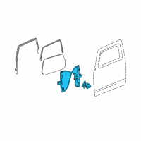 OEM 2010 Hummer H3T Window Regulator Diagram - 25939268