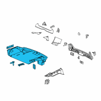 OEM 2009 Cadillac XLR Panel Asm-Rear Compartment Diagram - 25786700