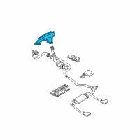 OEM 1995 Chevrolet Camaro Exhaust Manifold Assembly Diagram - 10207656