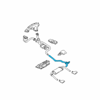 OEM 1993 Chevrolet Camaro Exhaust Pipe Assembly Diagram - 10279022