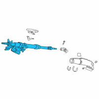 OEM 1999 Honda Civic Column Assembly, Steering Diagram - 53200-S01-A02