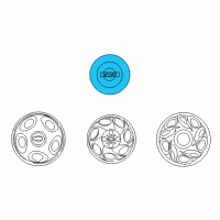 OEM Nissan Sentra Disc Wheel Ornament Diagram - 40343-5P010