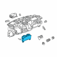 OEM 2017 Chevrolet Silverado 3500 HD Instrument Cluster Assembly Diagram - 22949866