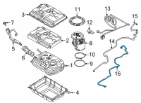 OEM 2021 BMW X5 SCAVENGING LINE REAR Diagram - 16-13-7-441-603