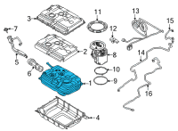 OEM 2022 BMW X5 METAL FUEL TANK Diagram - 16-11-9-470-815