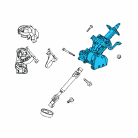 OEM Ford Escape COLUMN ASY - STEERING Diagram - LX6Z-3C529-AK