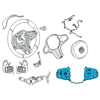 OEM 2021 BMW 740i SWITCH, MF STEERING WHEEL, M Diagram - 61-31-9-483-008