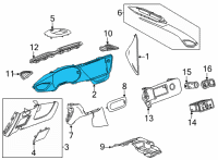 OEM 2021 Buick Encore GX Cluster Bezel Diagram - 42728285