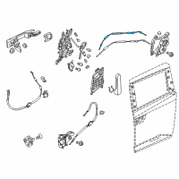 OEM 2017 Honda Odyssey Cable Assembly, Rear Slide Door Latch Diagram - 72672-TK8-A01