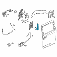 OEM Honda Odyssey Handle Assembly, Slide Door Inside Diagram - 72620-TK8-A11