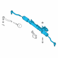 OEM 2015 Infiniti QX60 Power Steering Gear & Linkage Assembly Diagram - 49001-3KA0A