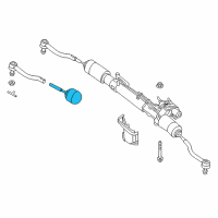 OEM 2014 Nissan Pathfinder Socket Kit - Tie Rod, Inner Diagram - D8521-3KA0A