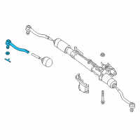 OEM 2013 Nissan Pathfinder Socket-Kit Side Rod Outer Diagram - D8520-3KA0B