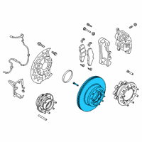 OEM 2021 Ford F-250 Super Duty Rotor Diagram - HC3Z-1125-B