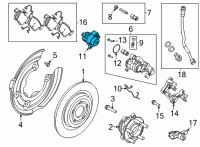 OEM Ford MOTOR - ELECTRIC PARKING BRAKE Diagram - LX6Z-2B713-A