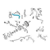 OEM 2006 Nissan Murano Hose Assy-Suction, Power Steering Diagram - 49717-CA000