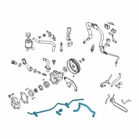 OEM 2004 Nissan Murano Hose & Tube Assy-Power Steering Diagram - 49721-CA01A