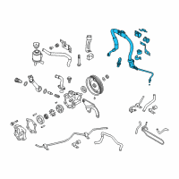 OEM 2005 Nissan Murano Tube Assembly, Power Steering Diagram - 49720-CC10A