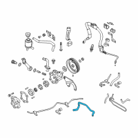 OEM Nissan Murano Hose-Return, Power Steering Diagram - 49725-CA010