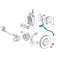 OEM 2019 Cadillac CT6 Brake Hose Diagram - 84368266