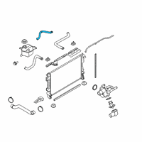 OEM Ford Taurus Reservoir Hose Diagram - DG1Z-8C289-B