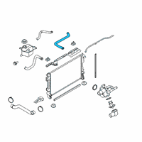 OEM Ford Flex Upper Hose Diagram - 8A8Z-8260-C