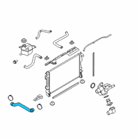 OEM 2015 Ford Flex Inlet Tube Diagram - DG1Z-8A505-A