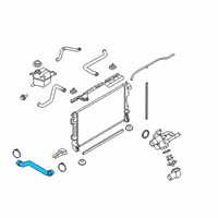 OEM 2015 Lincoln MKT Inlet Tube Diagram - DG1Z-8A505-A