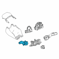 OEM Lexus LC500h Switch, Turn Signal Diagram - 84329-11040