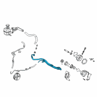 OEM 1999 Toyota Solara Pressure Hose Diagram - 44410-06090