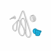OEM 2004 Ford Escape Serpentine Tensioner Diagram - YS4Z-6A228-AA