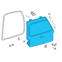 OEM Lift Gate Diagram - 9L1Z-7840010-B