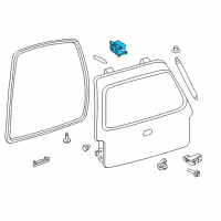 OEM 2006 Ford Expedition Hinge Diagram - 2L1Z-7842900-AA