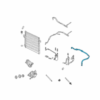 OEM 2006 Mercury Mountaineer AC Hose Diagram - 9L2Z-19867-D