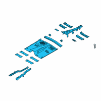 OEM 2020 Ford Police Interceptor Utility Front Floor Pan Diagram - L1MZ-7811135-B