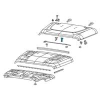 OEM Jeep Rod-Hood Prop Diagram - 68293027AD