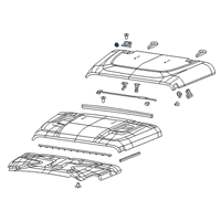 OEM 2021 Jeep Gladiator Hood Diagram - 68240952AF