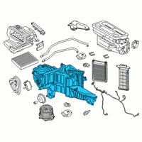 OEM Ford F-150 AC & Heater Assembly Diagram - JL3Z-19850-E