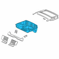 OEM Chevrolet Corvette Rear Floor Pan Diagram - 89022391