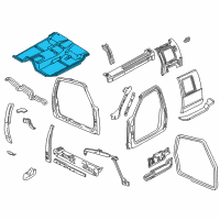 OEM 1997 GMC C3500 Panel Asm-Floor Diagram - 15715985