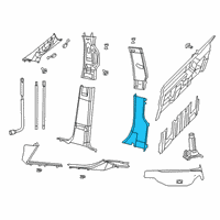 OEM 2021 Ram 3500 C Pillar Diagram - 1ED24RN8AB