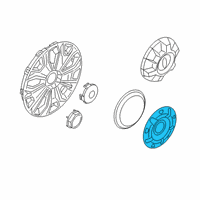 OEM 2017 Ford Transit-350 Center Cap Diagram - CK4Z-1130-C