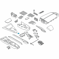 OEM 2018 BMW 640i Gran Coupe Rubber Insert, Drink Holder Diagram - 51-16-9-227-719