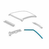 OEM 1995 Mercury Grand Marquis Weatherstrip Diagram - XW7Z-5451822-AA