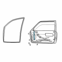 OEM Dodge Ram 3500 Channel-Front Door Glass Lower Diagram - 55275942AD