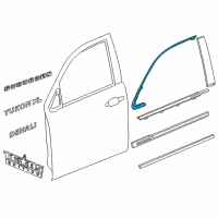 OEM 2016 GMC Yukon XL Upper Molding Diagram - 23173661