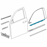 OEM 2018 Chevrolet Tahoe Belt Molding Diagram - 84126965
